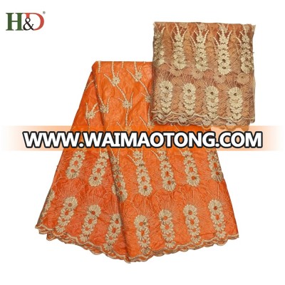 H & D Print Cotton Bazin Riche African Fabric With Good Quality