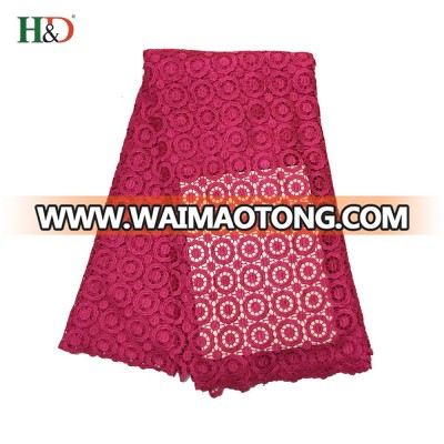 H & D Wholesale Wedding Embroidery Curtain Fabric African French Lace With Low Price