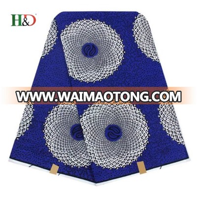 H & D Wholesale High Quality Cheap Prints 6 Yards Fabrics Hollandais African Wax Material In China