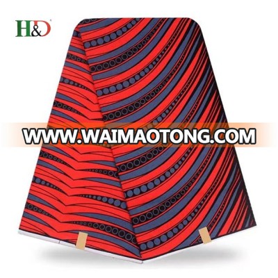 H & D ODM Top 2018 Style Fashion 6 Yards Ankara Wholesale African Wax Print Fabric For OEM