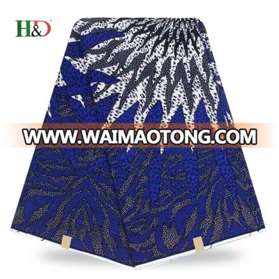 H & D Wholesale OEM Cotton Super African Printed Wax Cotton Fabric In GuangZhou Factory