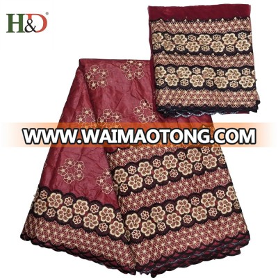 H & D factory sale 100 prices african bazin lace cotton lace fabric with best price