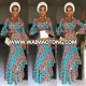 African Ankara Dress Styles Ruffle Sleeve Layered Hem African Dress Styles